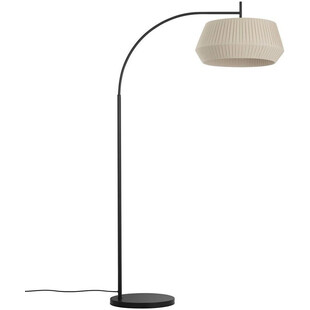 Lampa podłogowa łukowa z abażurem Dicte beżowa marki Nordlux