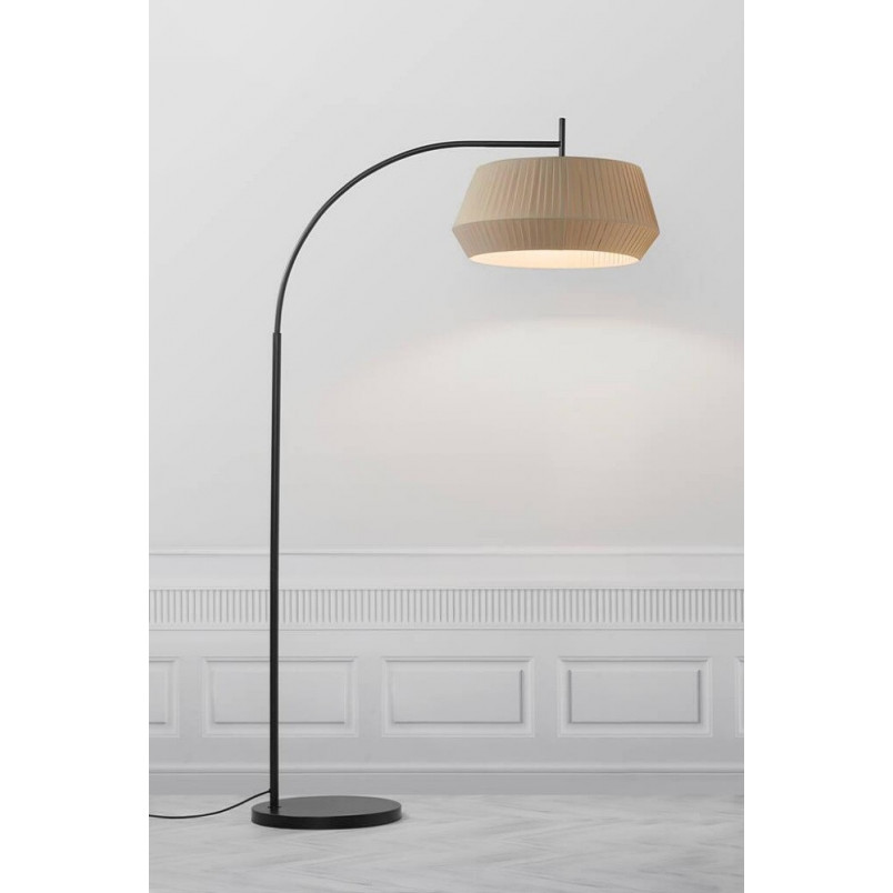 Lampa podłogowa łukowa beżowa Dicte | Nordlux