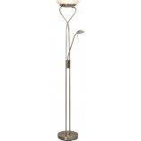 Lampa podłogowa Ollie LED | Antyczny design, mosiądz - Brilliant