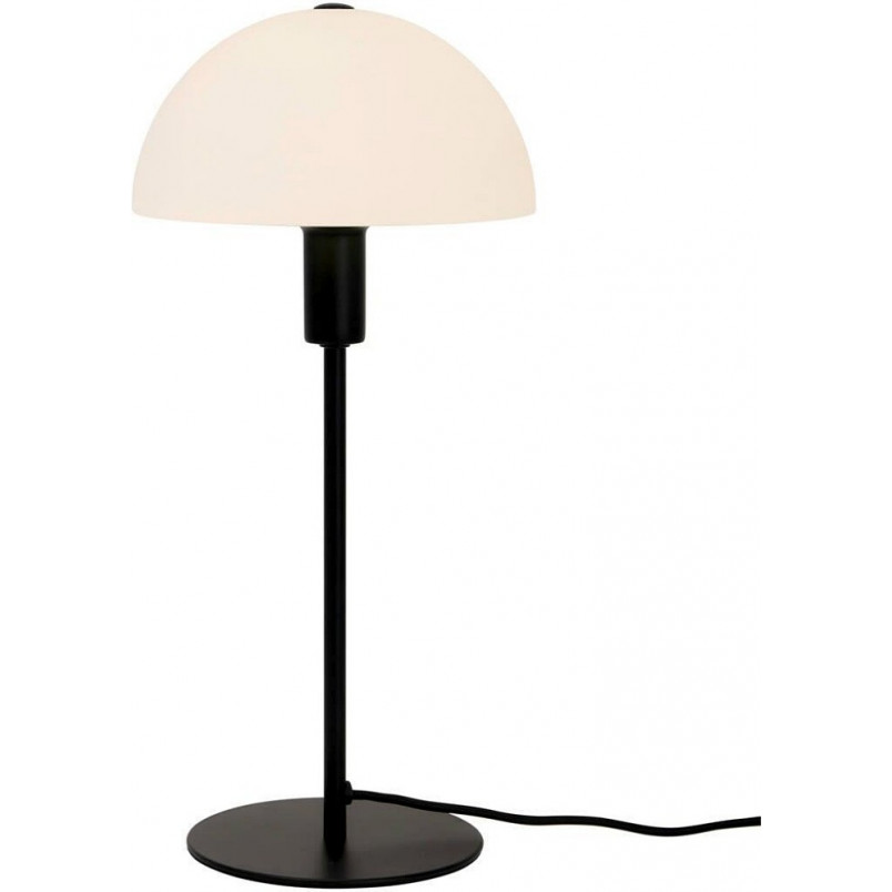 Lampa stołowa Ellen Nordlux | Szklany klosz, czarno-biała