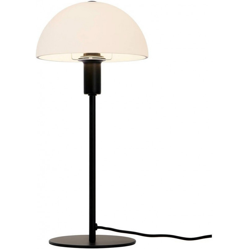 Lampa stołowa Ellen Nordlux | Szklany klosz, czarno-biała