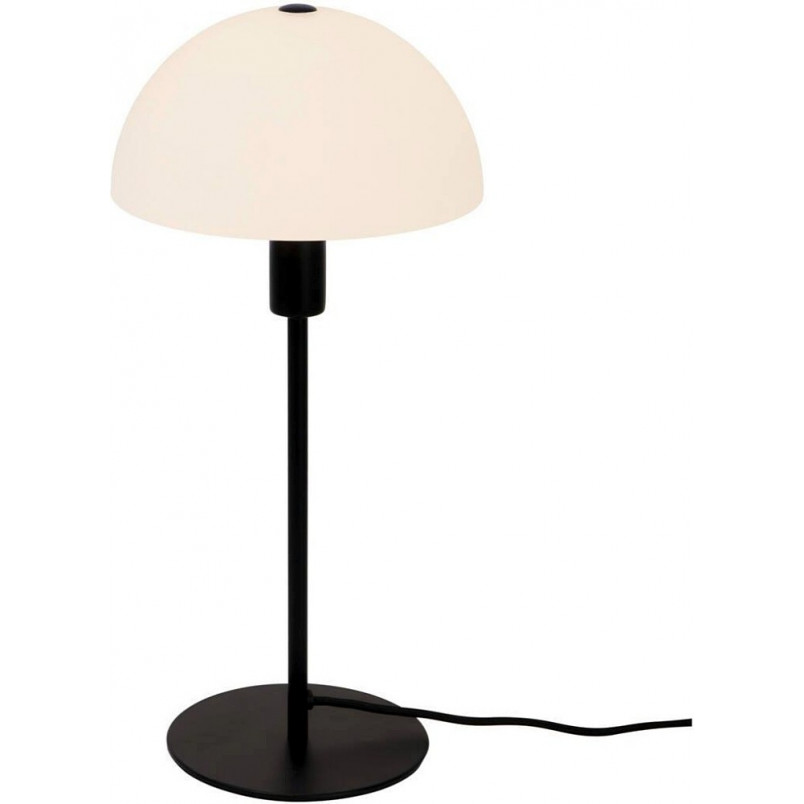 Lampa stołowa Ellen Nordlux | Szklany klosz, czarno-biała