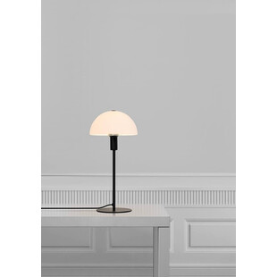 Lampa stołowa Ellen Nordlux | Szklany klosz, czarno-biała