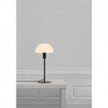 Lampa stołowa Ellen Nordlux | Szklany klosz, czarno-biała