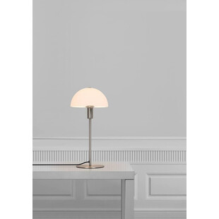 Lampa stołowa Nordlux Ellen - szklany klosz, stal szczotkowana