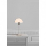 Lampa stołowa Nordlux Ellen - szklany klosz, stal szczotkowana