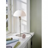 Lampa stołowa Nordlux Ellen - szklany klosz, stal szczotkowana