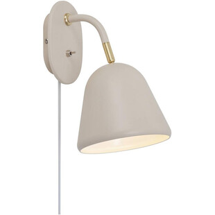 Kinkiet Nordlux Fleur beżowy z włącznikiem | Eleganckie oświetlenie