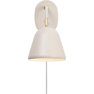 Kinkiet Nordlux Fleur beżowy z włącznikiem | Eleganckie oświetlenie