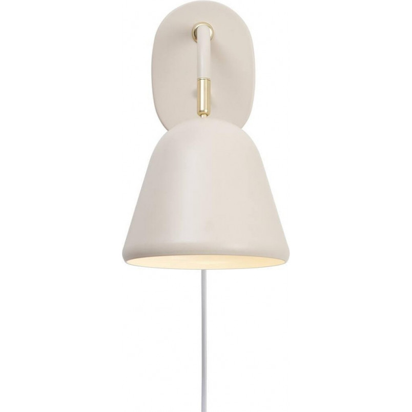 Kinkiet Nordlux Fleur beżowy z włącznikiem | Eleganckie oświetlenie