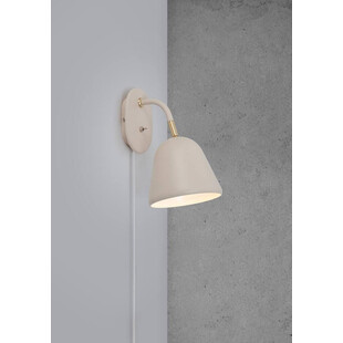 Kinkiet Nordlux Fleur beżowy z włącznikiem | Eleganckie oświetlenie