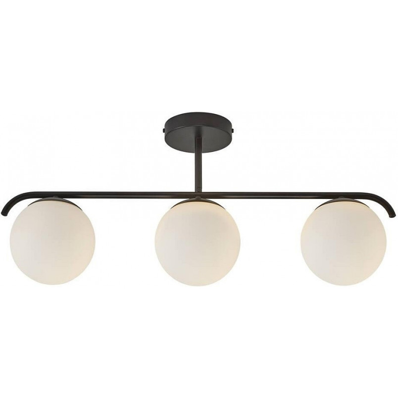Lampa Sufitowa Grant III - Szklane Kule, Biało-Czarna | Nordlux