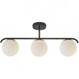 Lampa Sufitowa Grant III - Szklane Kule, Biało-Czarna | Nordlux