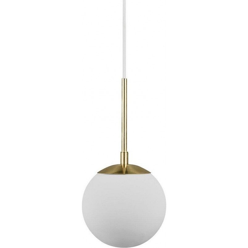 Lampa wisząca Grant - Nordlux, szkło, biało-mosiężna | Sklep z Lampami