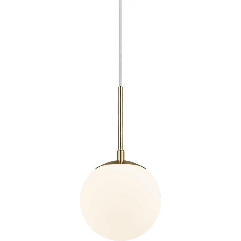 Lampa wisząca Grant - Nordlux, szkło, biało-mosiężna | Sklep z Lampami