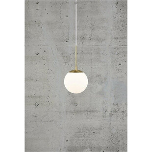Lampa wisząca Grant - Nordlux, szkło, biało-mosiężna | Sklep z Lampami