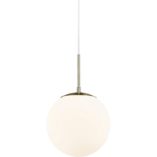 Lampa wisząca Grant Nordlux - Szkło biało-mosiężne | Sklep
