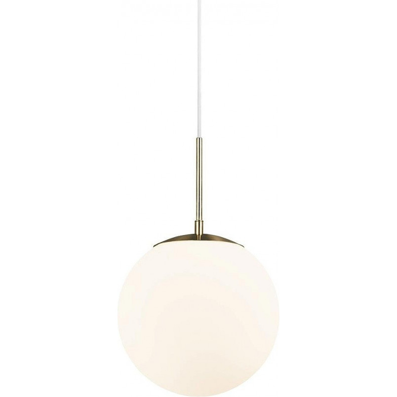 Lampa wisząca Grant Nordlux - Szkło biało-mosiężne | Sklep