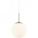 Lampa wisząca Grant Nordlux - Szkło biało-mosiężne | Sklep