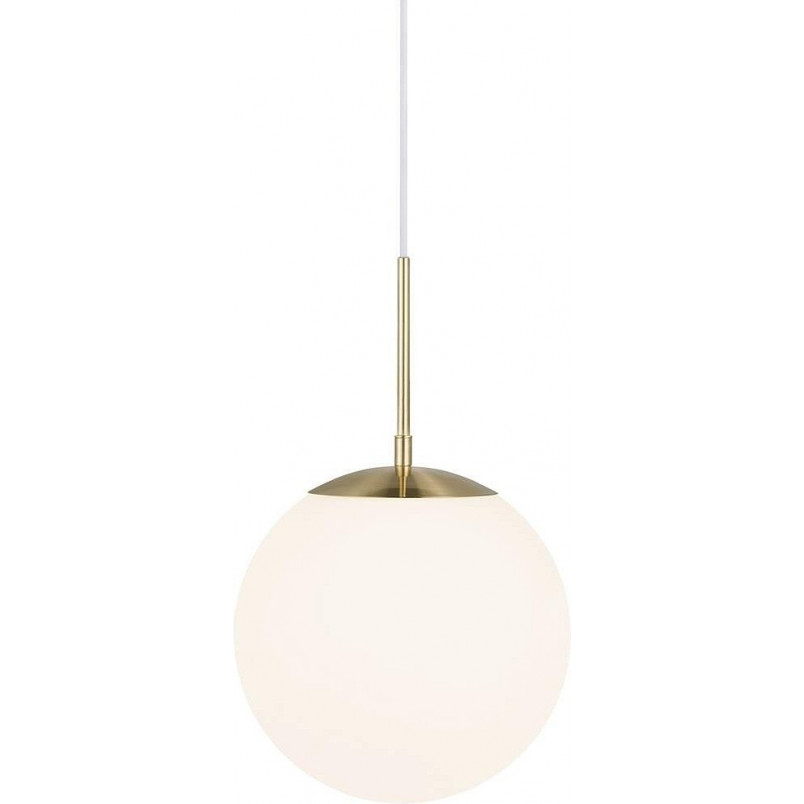 Lampa wisząca Grant Nordlux - Szkło biało-mosiężne | Sklep