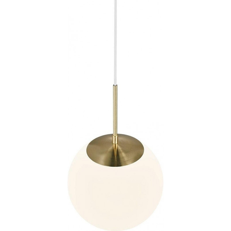 Lampa wisząca Grant Nordlux - Szkło biało-mosiężne | Sklep