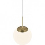 Lampa wisząca Grant Nordlux - Szkło biało-mosiężne | Sklep