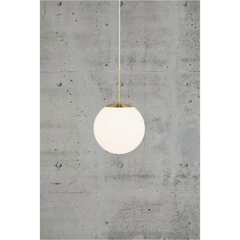 Lampa wisząca Grant Nordlux - Szkło biało-mosiężne | Sklep
