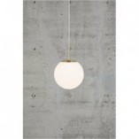 Lampa wisząca Grant Nordlux - Szkło biało-mosiężne | Sklep