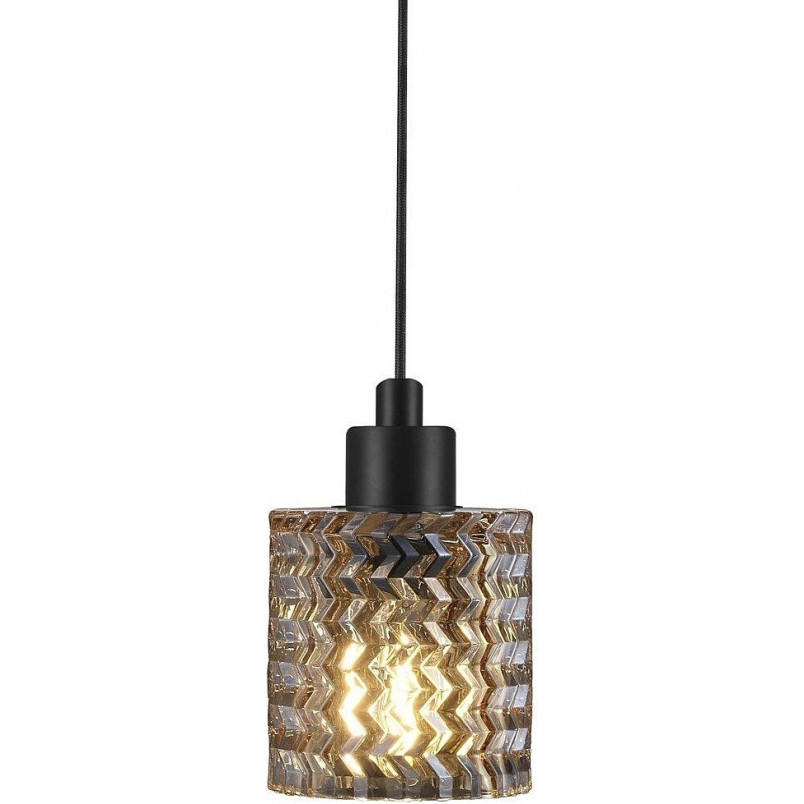Lampa wisząca Nordlux Hollywood | Bursztynowe szkło, E27