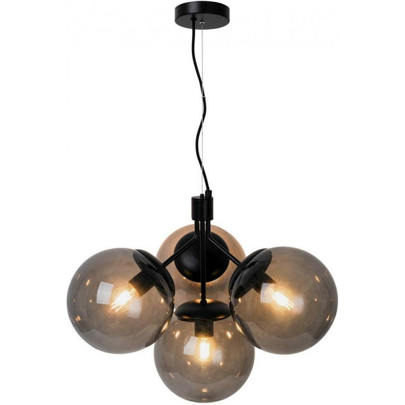 Lampa wisząca czarna Ivona IV Nordlux - E27, 4 punkty