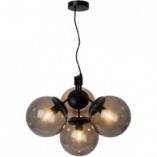 Lampa wisząca czarna Ivona IV Nordlux - E27, 4 punkty