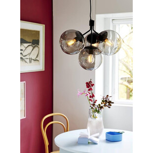 Lampa wisząca czarna Ivona IV Nordlux - E27, 4 punkty