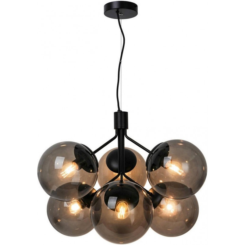 Lampa wisząca Ivona VI czarna Nordlux - Szklane kule | Sklep z lampami
