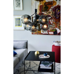 Lampa wisząca Ivona VI czarna Nordlux - Szklane kule | Sklep z lampami