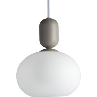 Lampa wisząca Nordlux Notti - szklana, szara, 20cm | Sklep z lampami