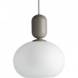 Lampa wisząca Nordlux Notti - szklana, szara, 20cm | Sklep z lampami