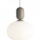 Lampa wisząca Nordlux Notti - szklana, szara, 20cm | Sklep z lampami