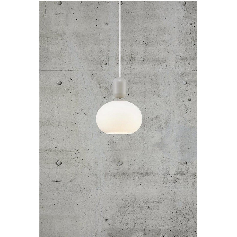 Lampa wisząca Nordlux Notti - szklana, szara, 20cm | Sklep z lampami