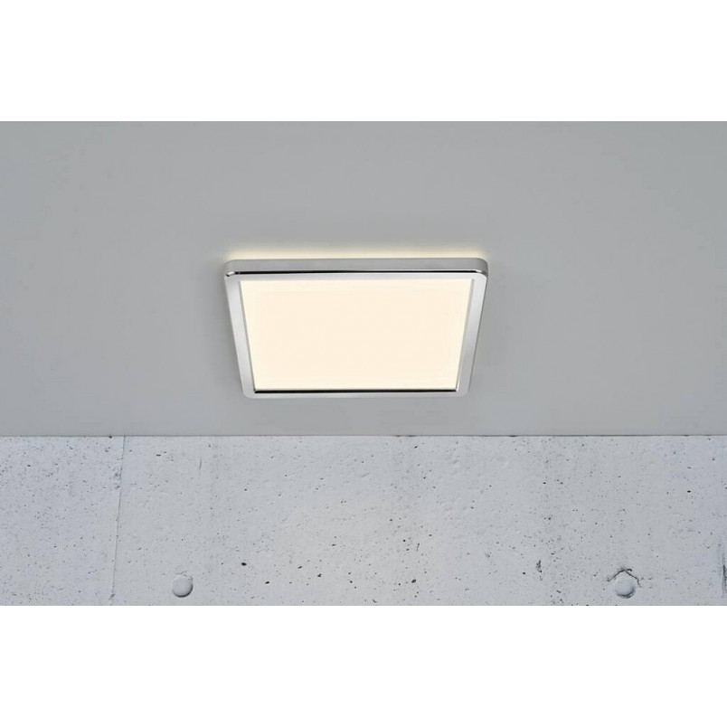 Plafon łazienkowy LED Nordlux Oja Square | Chrom, Ściemnianie