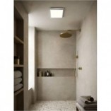 Plafon łazienkowy LED Nordlux Oja Square | Chrom, Ściemnianie