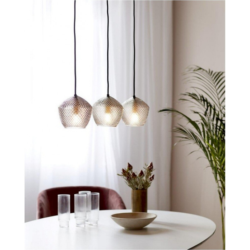 Lampa wisząca Orbiform Nordlux - Szkło dymione, Mosiądz | Sklep z lampami