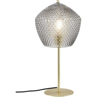 Lampa stołowa szklana Orbiform Nordlux - Mosiądz, Dymione Szkło