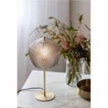 Lampa stołowa szklana Orbiform Nordlux - Mosiądz, Dymione Szkło
