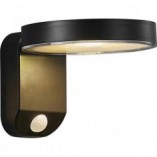 Kinkiet solarny Rica Round LED czarny | Nordlux
