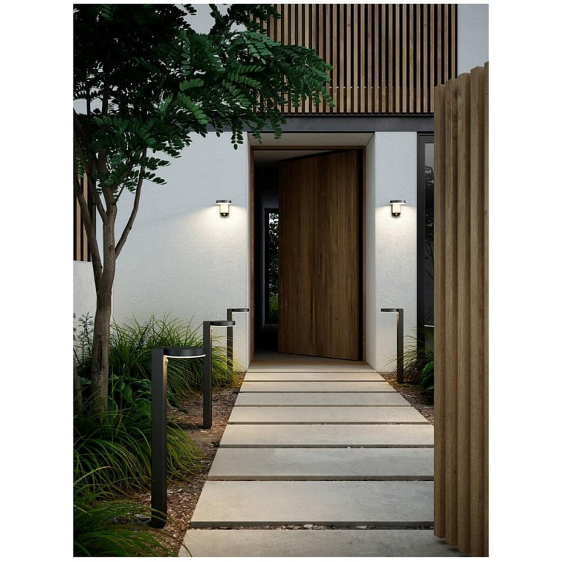 Kinkiet solarny Rica Round LED czarny | Nordlux