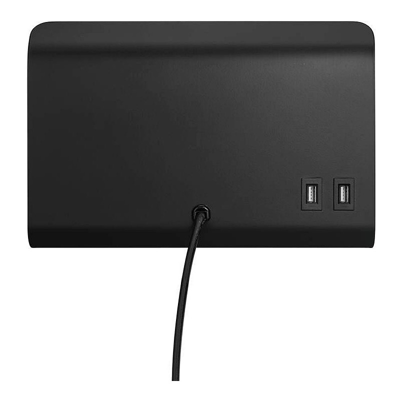 Kinkiet z półką i USB Roomi czarny | Nordlux - Oświetlenie