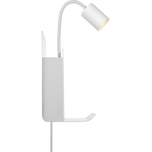 Kinkiet z półką i USB Roomi biały Nordlux - Oświetlenie LED