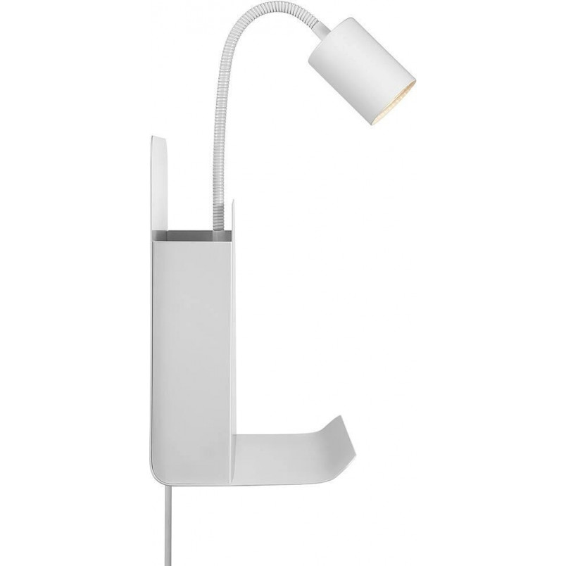 Kinkiet z półką i USB Roomi biały Nordlux - Oświetlenie LED