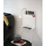 Kinkiet z półką i USB Roomi biały Nordlux - Oświetlenie LED