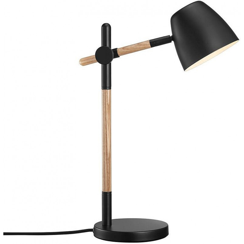 Lampa biurkowa skandynawska Theo czarna | Nordlux